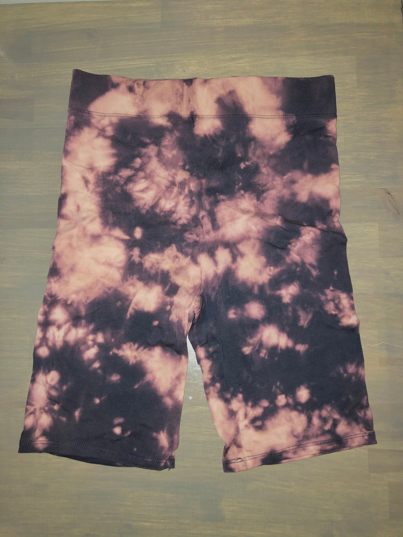 Reverse tie dye 7” biker shorts +4 colors