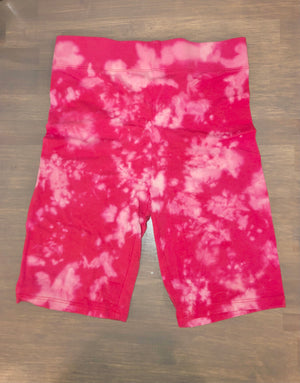 Reverse tie dye 7” biker shorts +4 colors