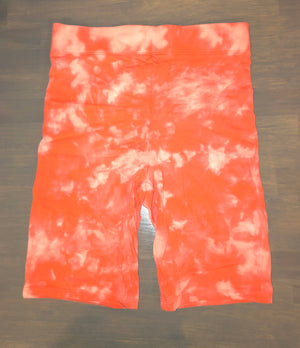 Reverse tie dye 7” biker shorts +4 colors